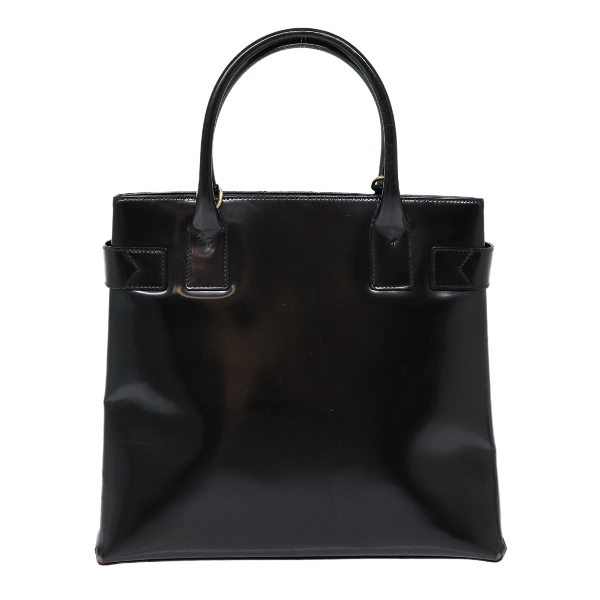 GUCCI Hand Bag Leather Black Gold 000 1118 0503 bs17561