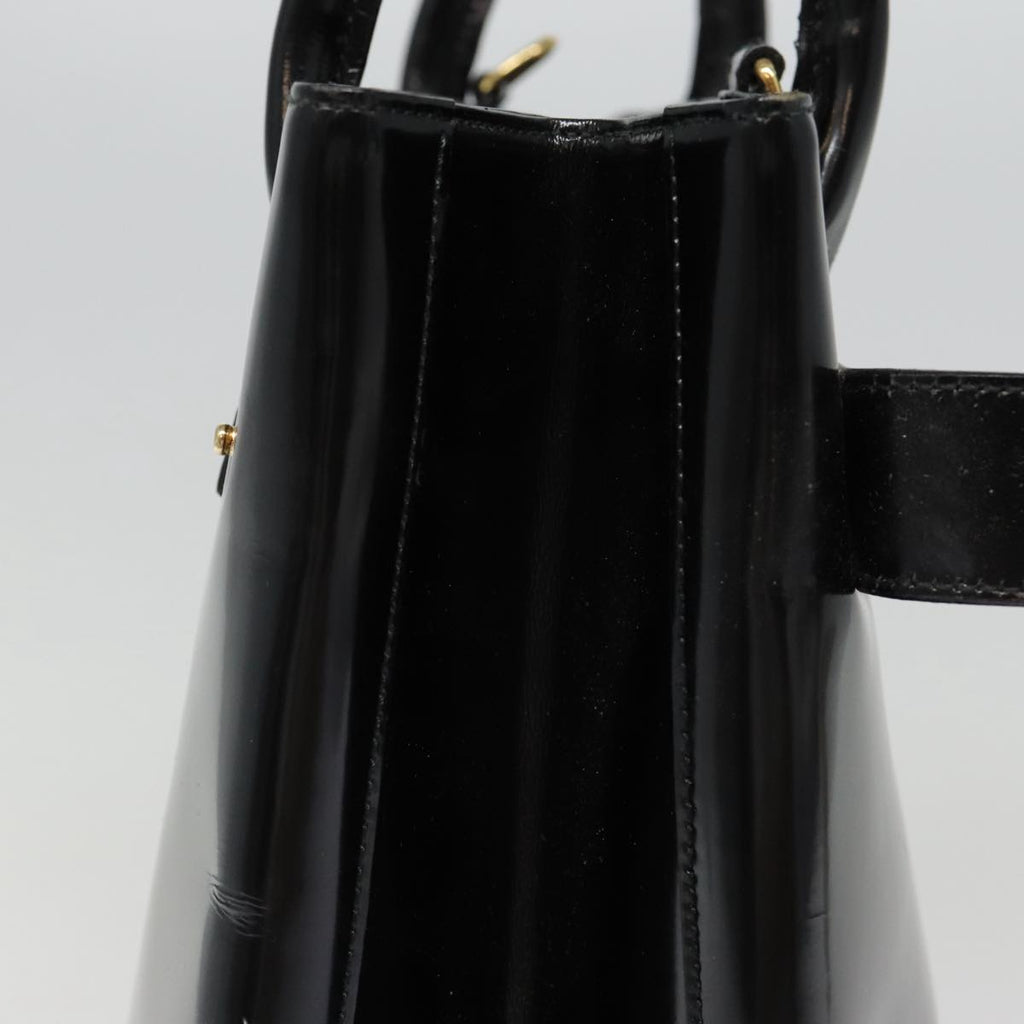 GUCCI Hand Bag Leather Black Gold 000 1118 0503 bs17561