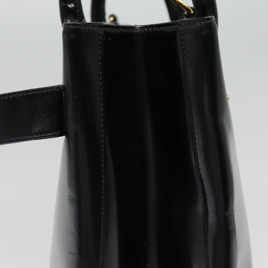 GUCCI Hand Bag Leather Black Gold 000 1118 0503 bs17561