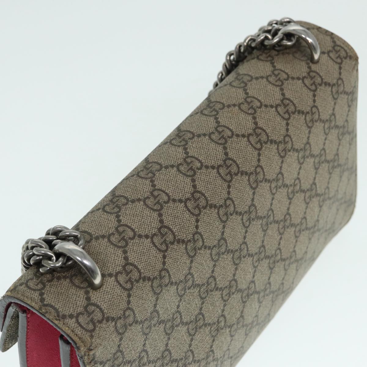 GUCCI GG Supreme Dionysus Chain Shoulder Bag PVC Beige 400249 bs17584