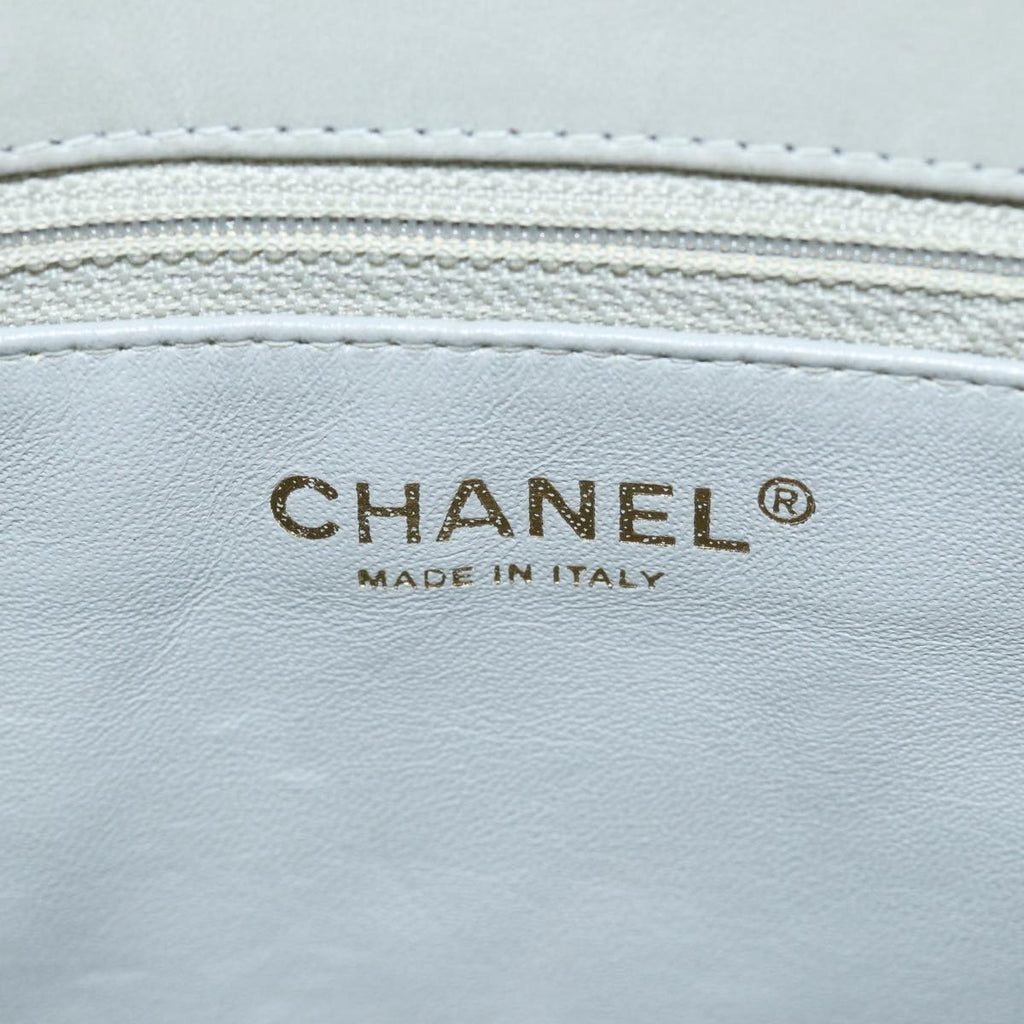 CHANEL Hand Bag Patent leather Yellow Gold CC bs17592