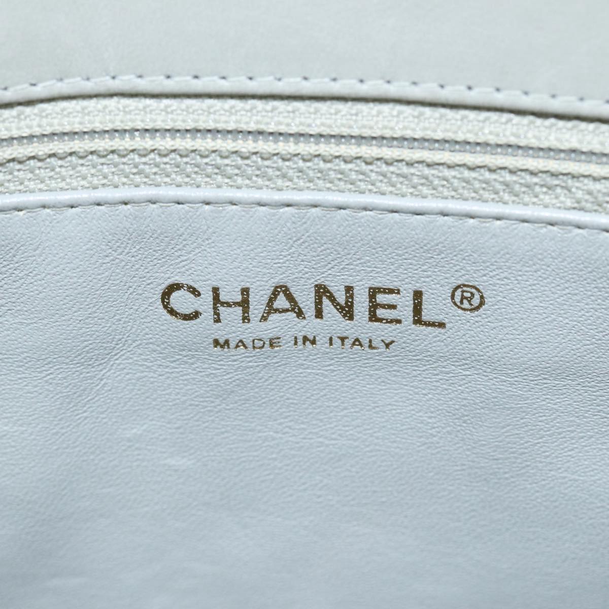 CHANEL Hand Bag Patent leather Yellow Gold CC bs17592
