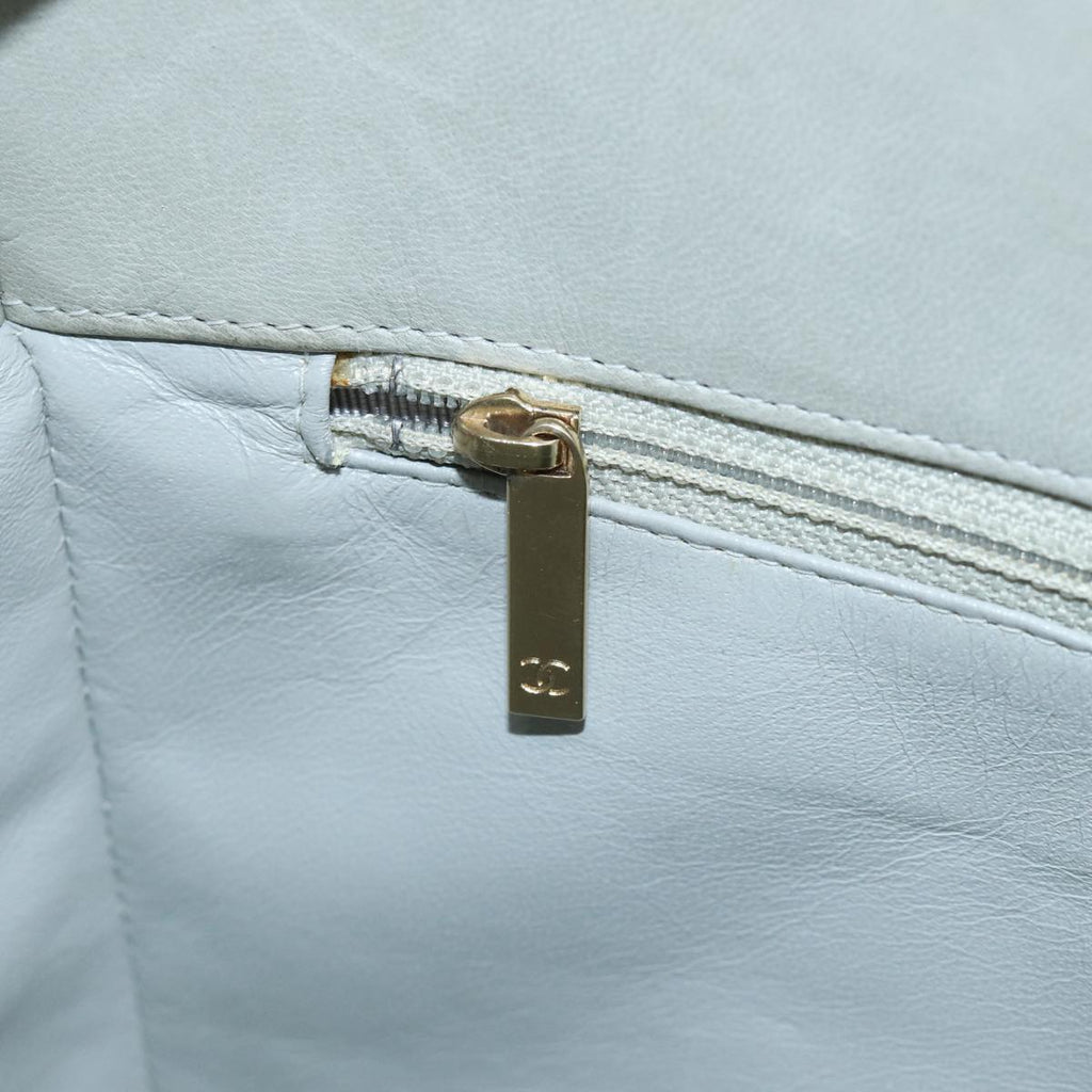 CHANEL Hand Bag Patent leather Yellow Gold CC bs17592