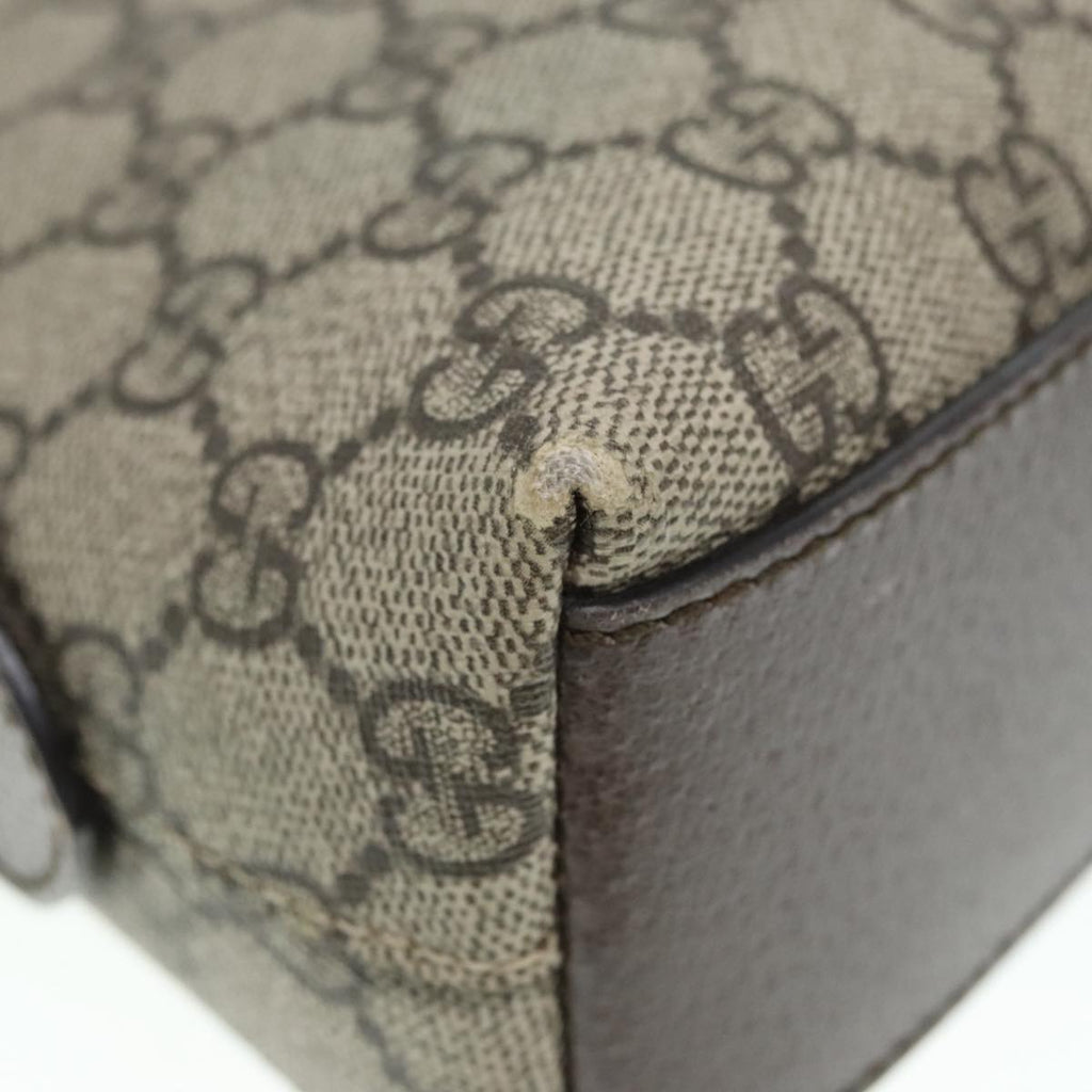 GUCCI GG Supreme Web Sherry Line Shoulder Bag PVC Beige 499621 bs17609