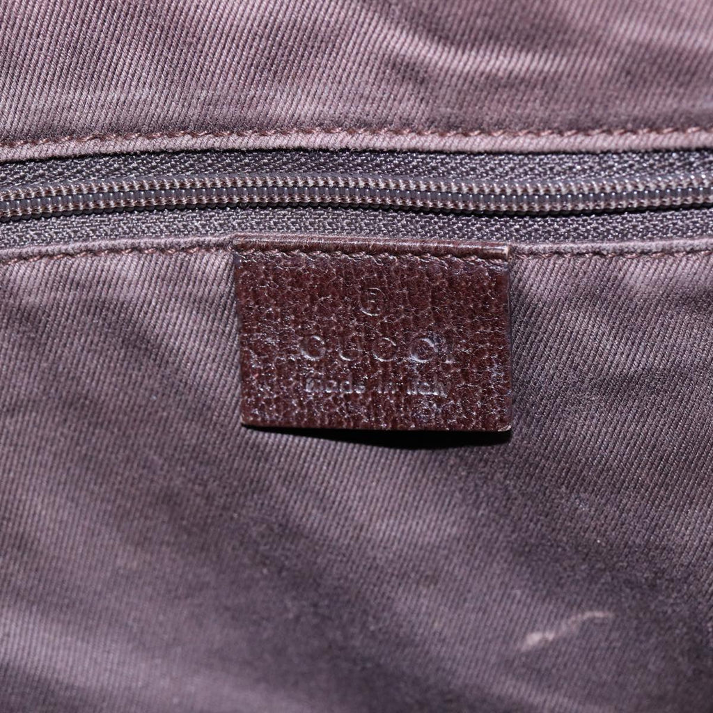 GUCCI GG Canvas Tote Bag Silver Beige 113017 bs17610