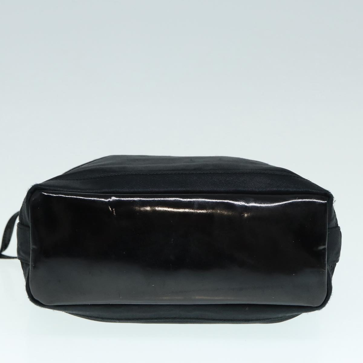 GUCCI Bamboo Hand Bag Canvas Silver Black bs17612
