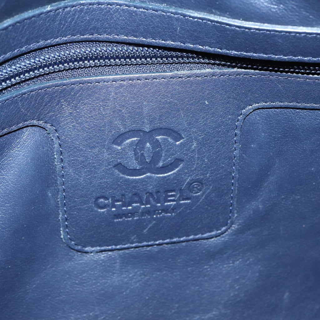 CHANEL Hand Bag Lamb Skin Red Silver CC bs17618