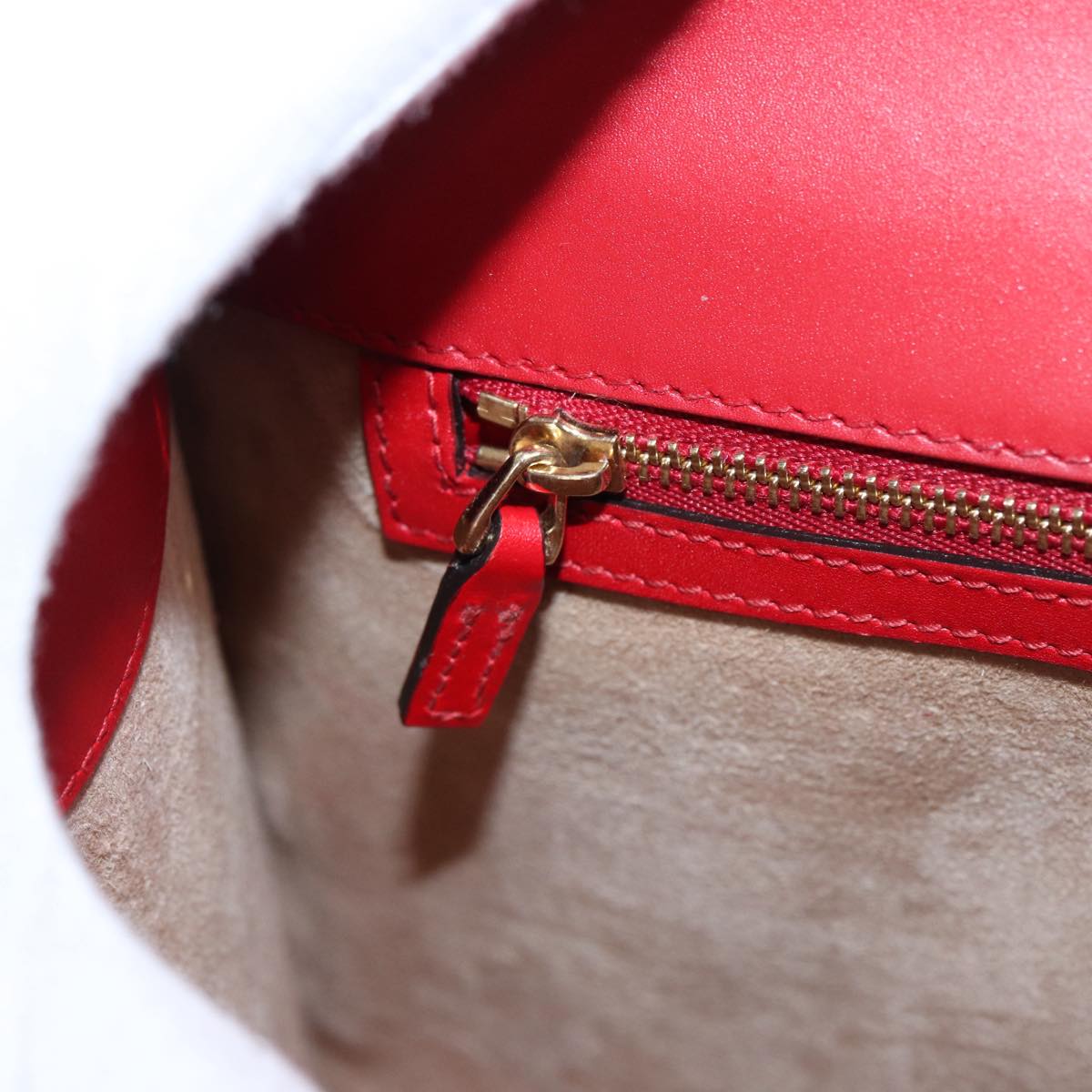 GUCCI Silvi Sherry Line Hand Bag Leather 2way Navy Gold Red 431665 bs17661