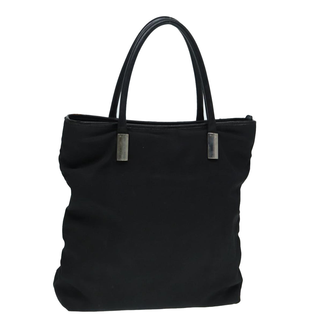 GUCCI Hand Bag Nylon Black Silver 002 2123 0458 bs17662