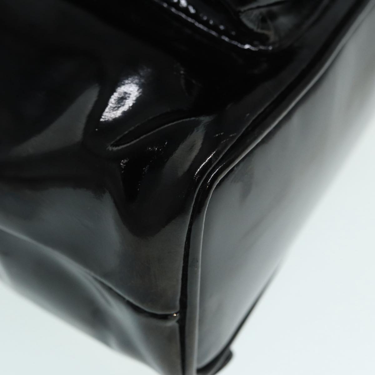 GUCCI Bamboo Backpack Enamel Black Gold 003 3444 0030 bs17710