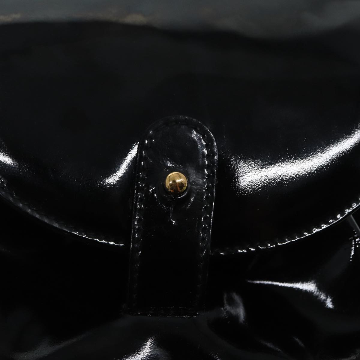 GUCCI Bamboo Backpack Enamel Black Gold 003 3444 0030 bs17710