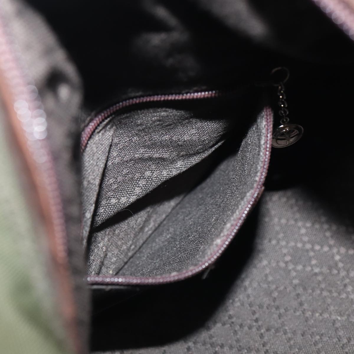 GUCCI Shoulder Bag Nylon Green Silver bs17713