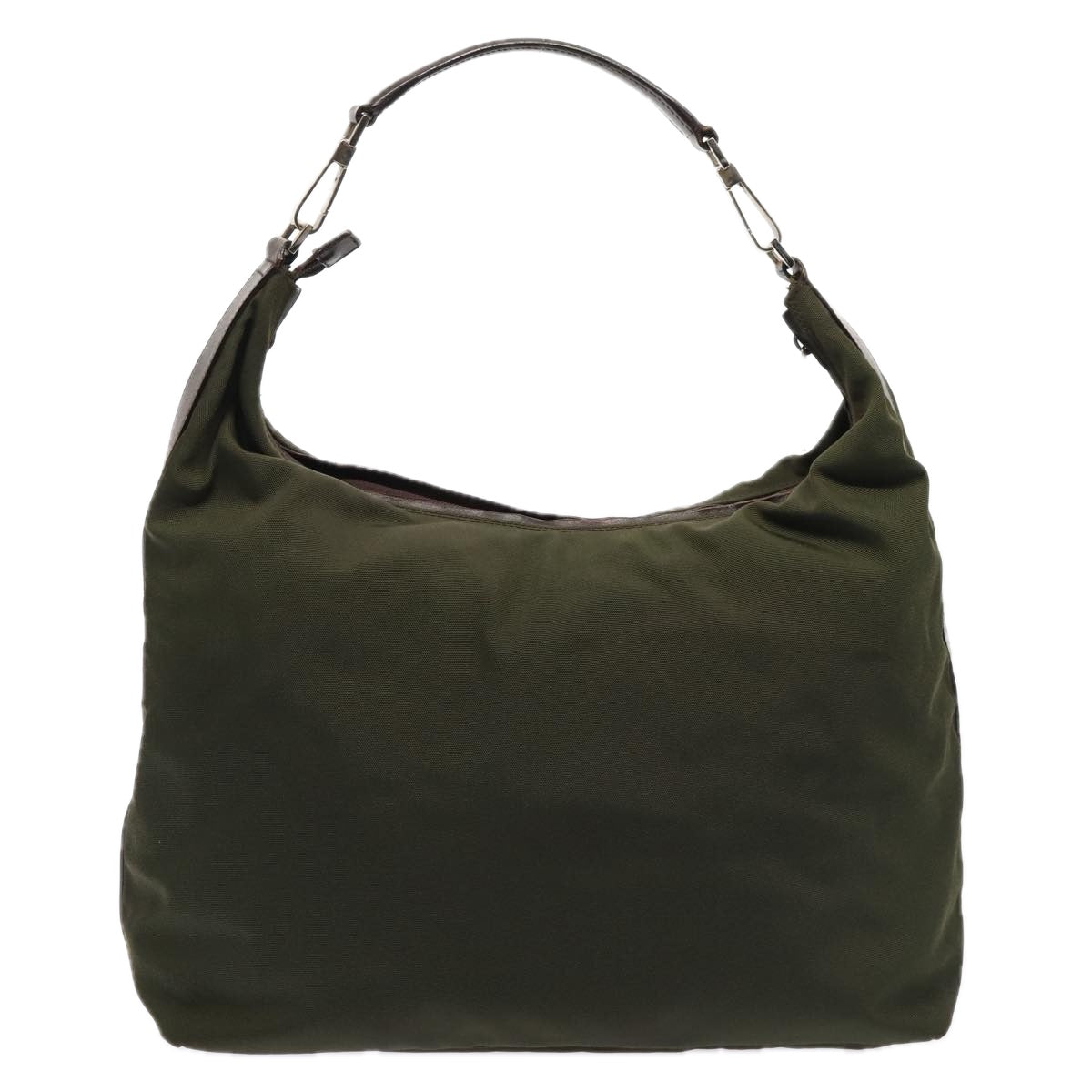 GUCCI Shoulder Bag Nylon Green Silver bs17713
