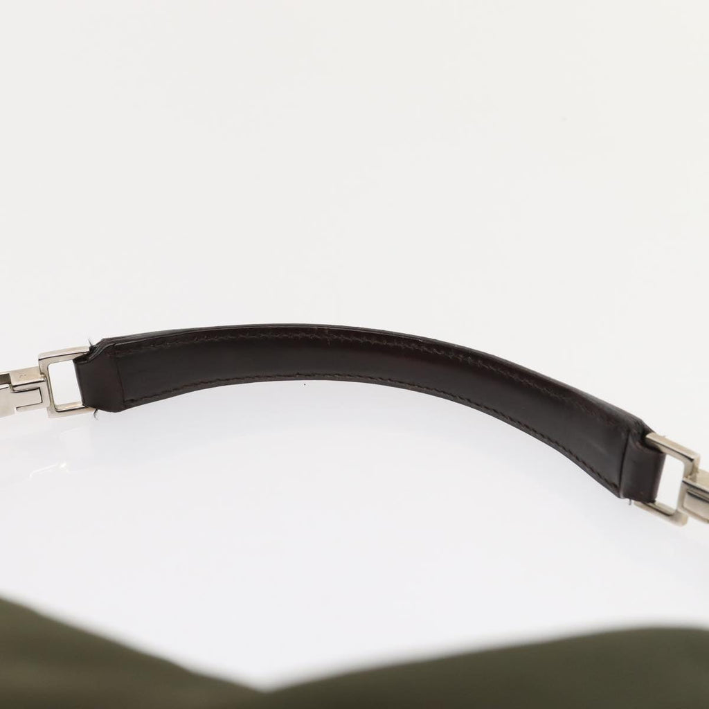 GUCCI Shoulder Bag Nylon Green Silver bs17713