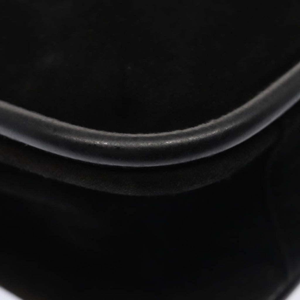 GUCCI Shoulder Bag Suede Black Gold 000 2855 0550 0 bs17714