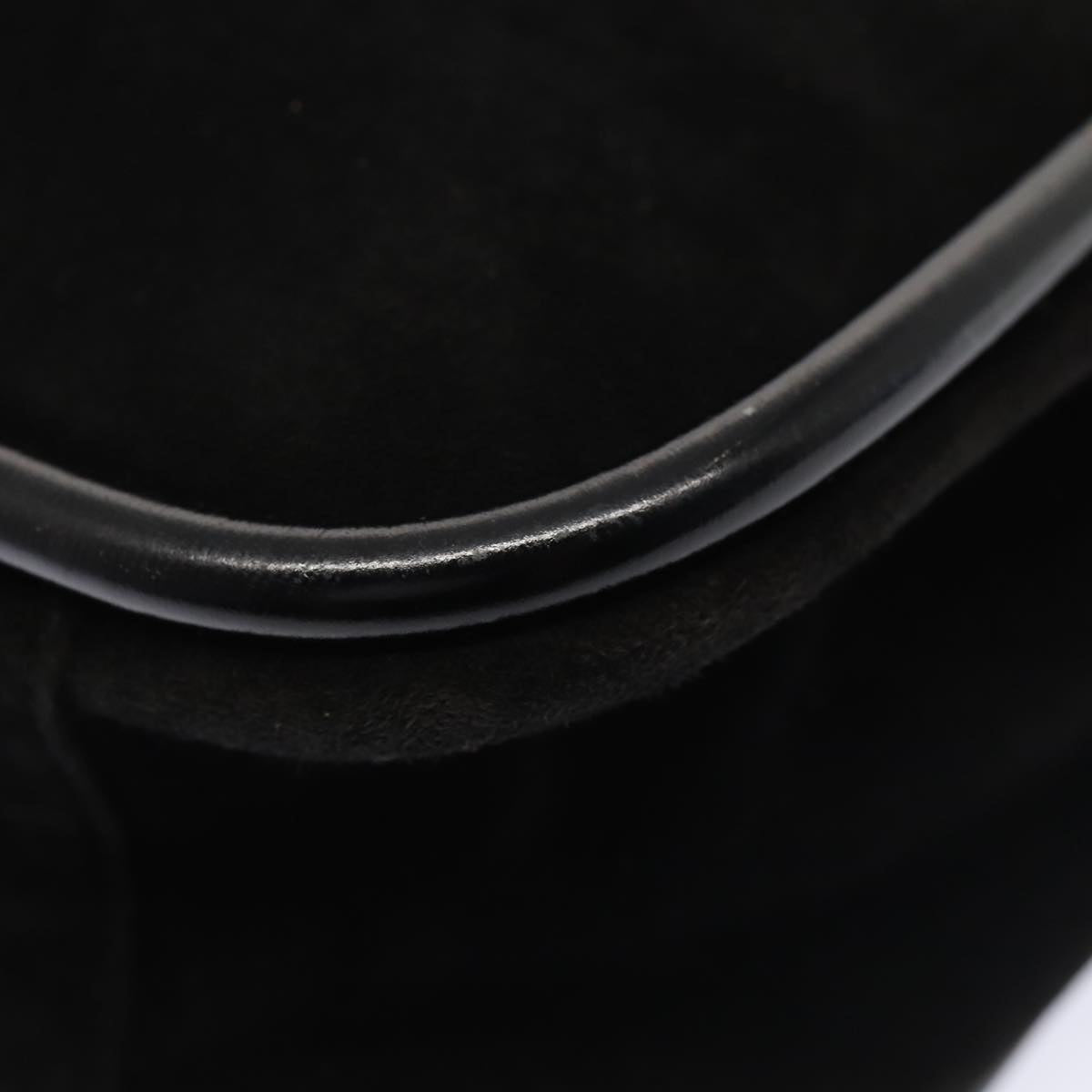 GUCCI Shoulder Bag Suede Black Gold 000 2855 0550 0 bs17714
