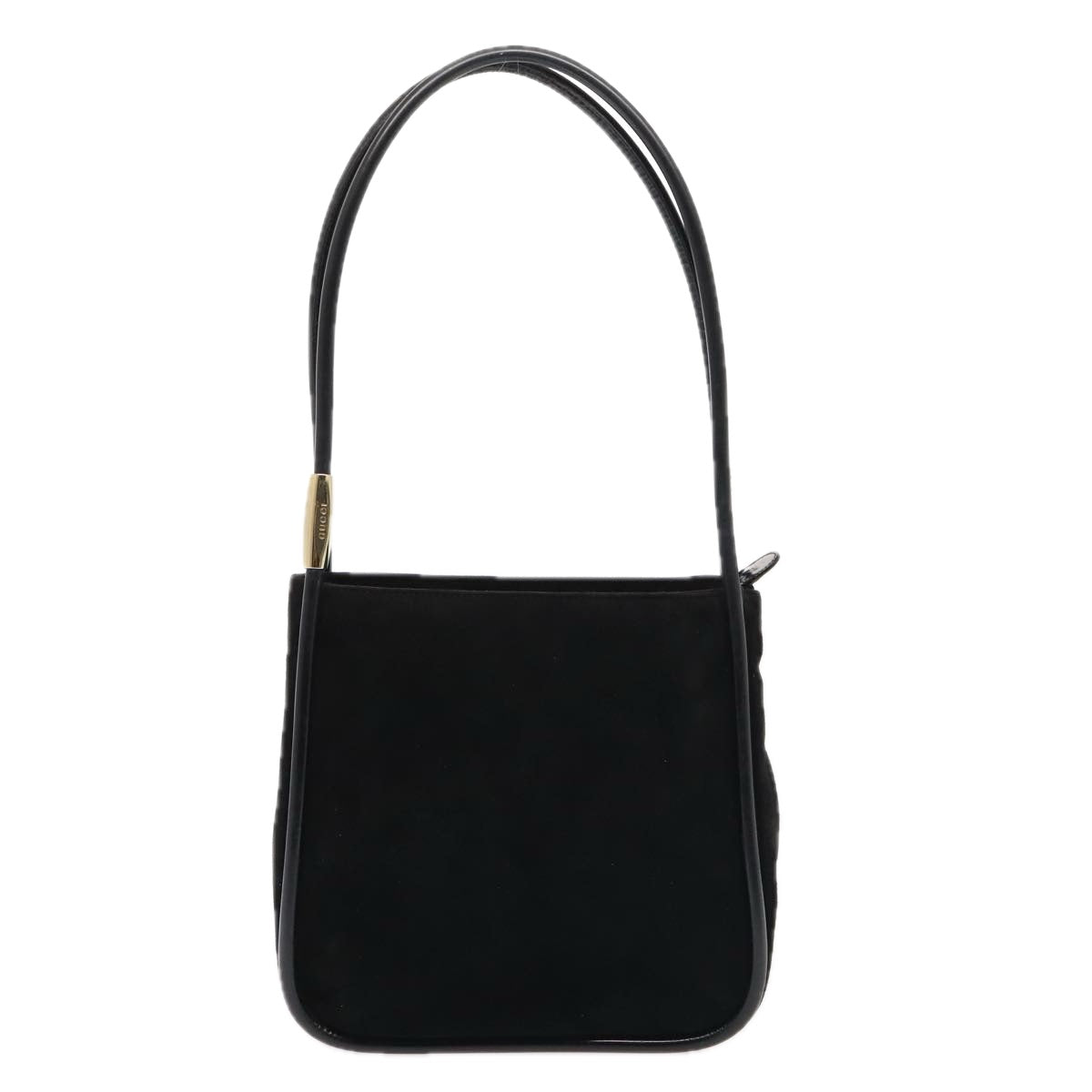 GUCCI Shoulder Bag Suede Black Gold 000 2855 0550 0 bs17714