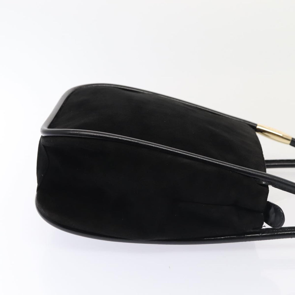 GUCCI Shoulder Bag Suede Black Gold 000 2855 0550 0 bs17714