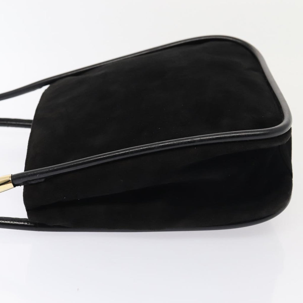 GUCCI Shoulder Bag Suede Black Gold 000 2855 0550 0 bs17714