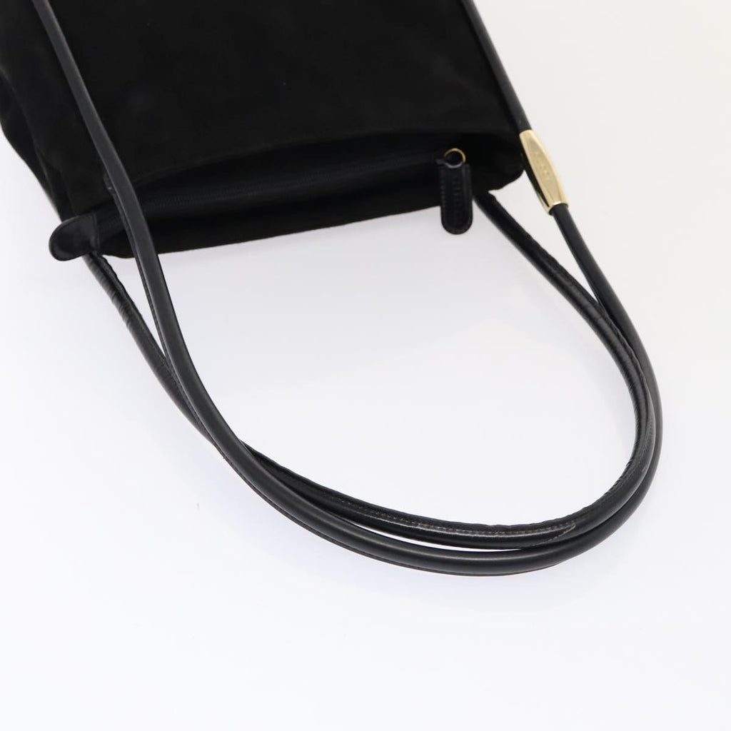GUCCI Shoulder Bag Suede Black Gold 000 2855 0550 0 bs17714