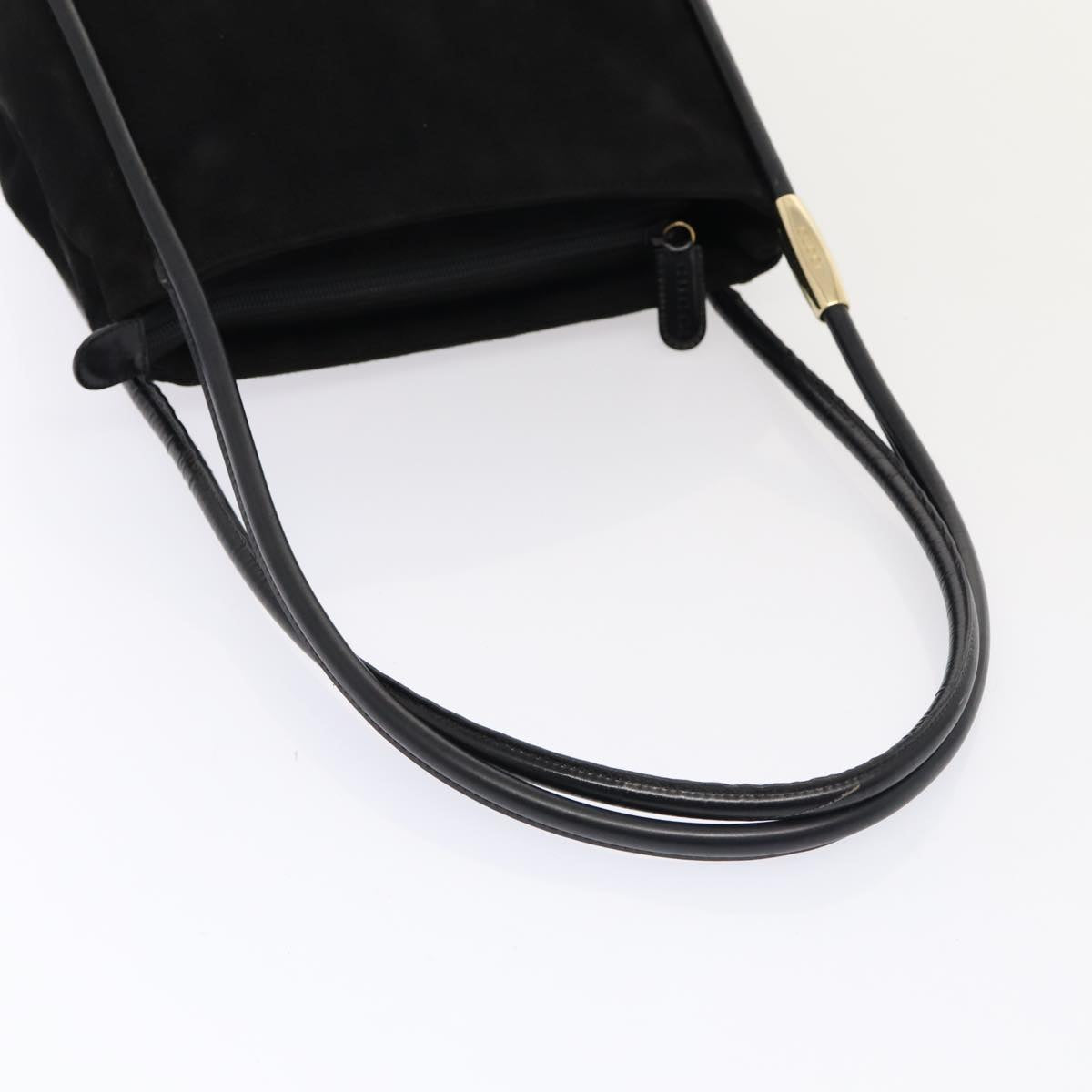 GUCCI Shoulder Bag Suede Black Gold 000 2855 0550 0 bs17714