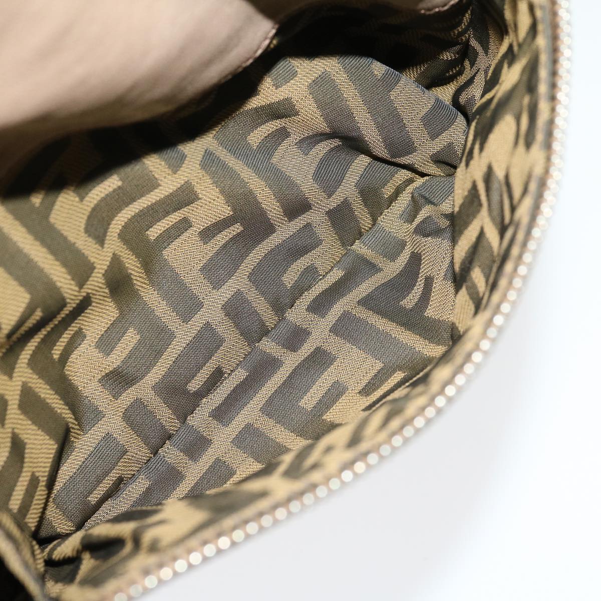 FENDI Tote Bag Leather Gray bs1776