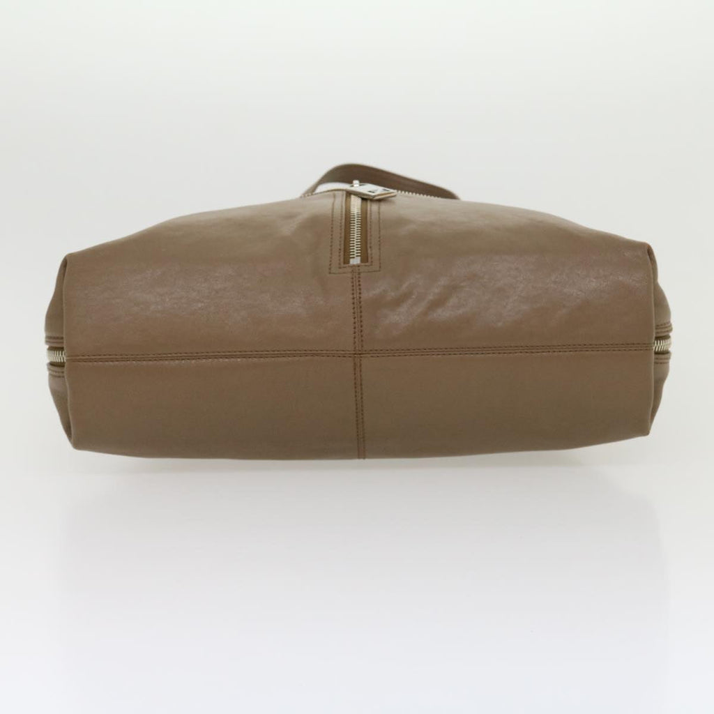 FENDI Tote Bag Leather Gray bs1776