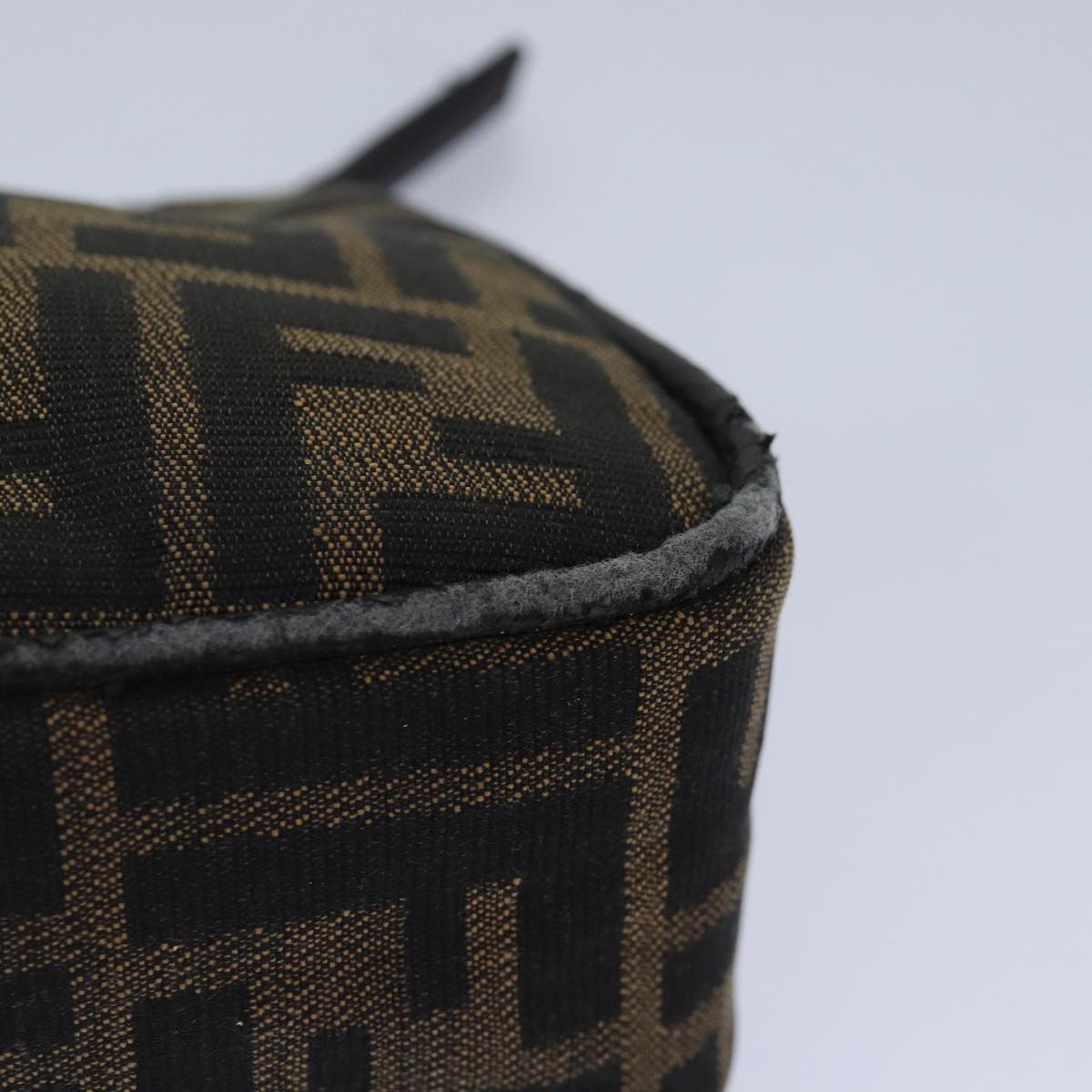 FENDI Zucca Canvas Pouch Brown Black Silver bs17760