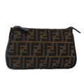 FENDI Zucca Canvas Pouch Brown Black Silver bs17760