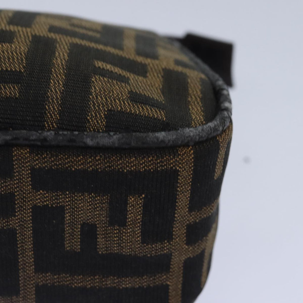 FENDI Zucca Canvas Pouch Brown Black Silver bs17760