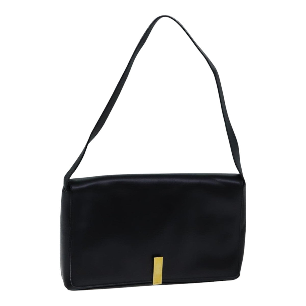 GUCCI Shoulder Bag Leather Black bs17796