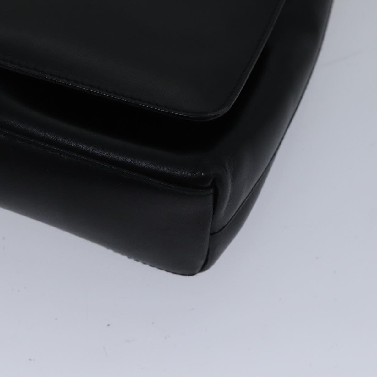 GUCCI Shoulder Bag Leather Black bs17796