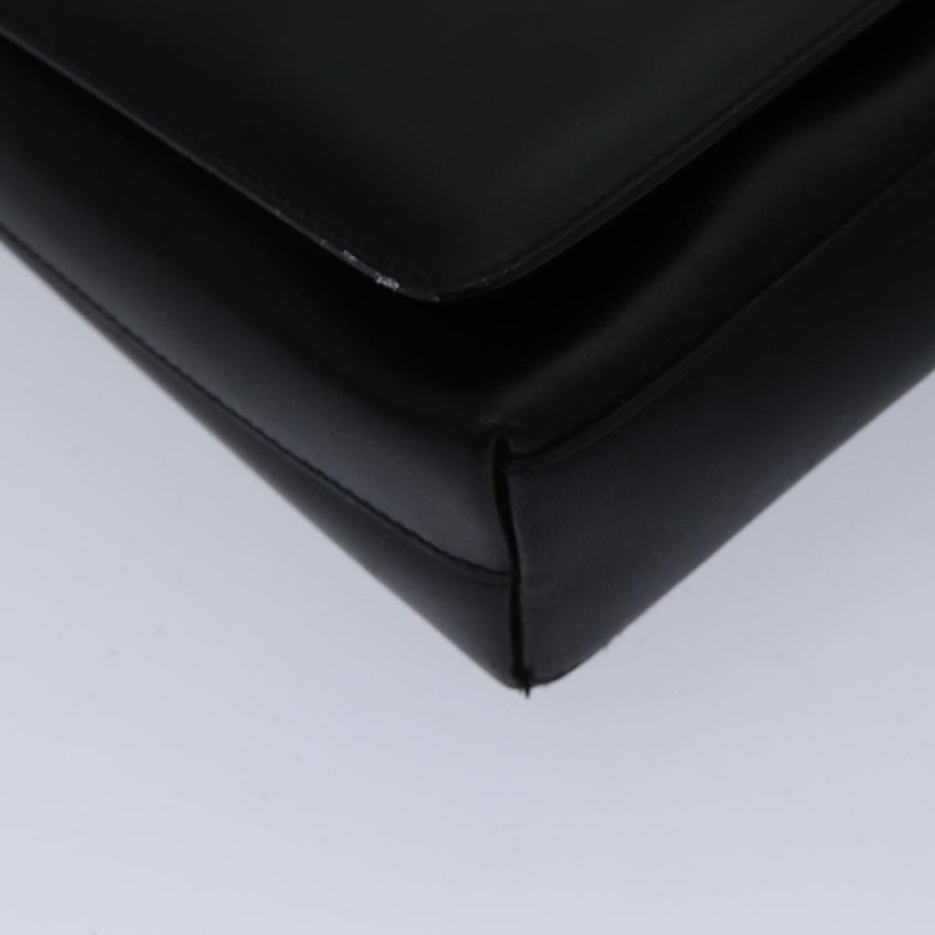GUCCI Shoulder Bag Leather Black bs17796