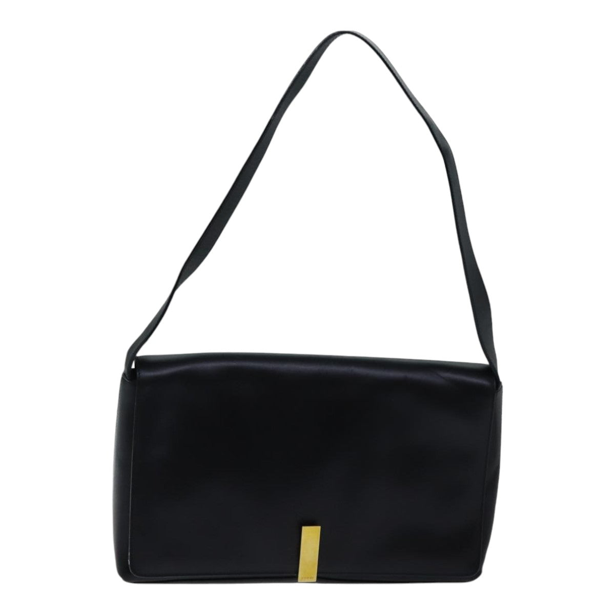 GUCCI Shoulder Bag Leather Black bs17796