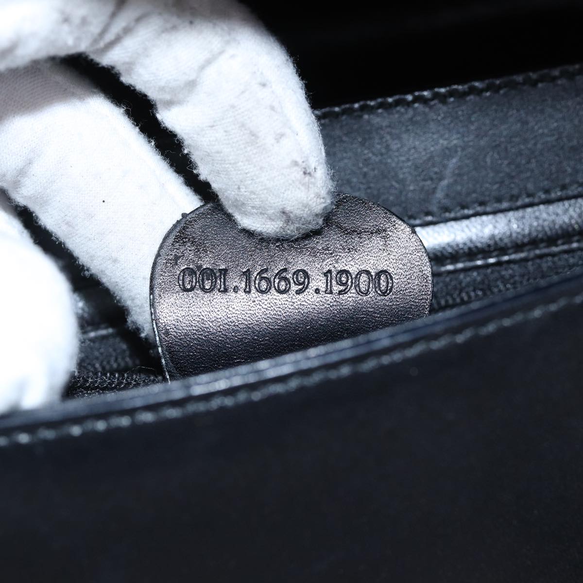 GUCCI Shoulder Bag Leather Black bs17796