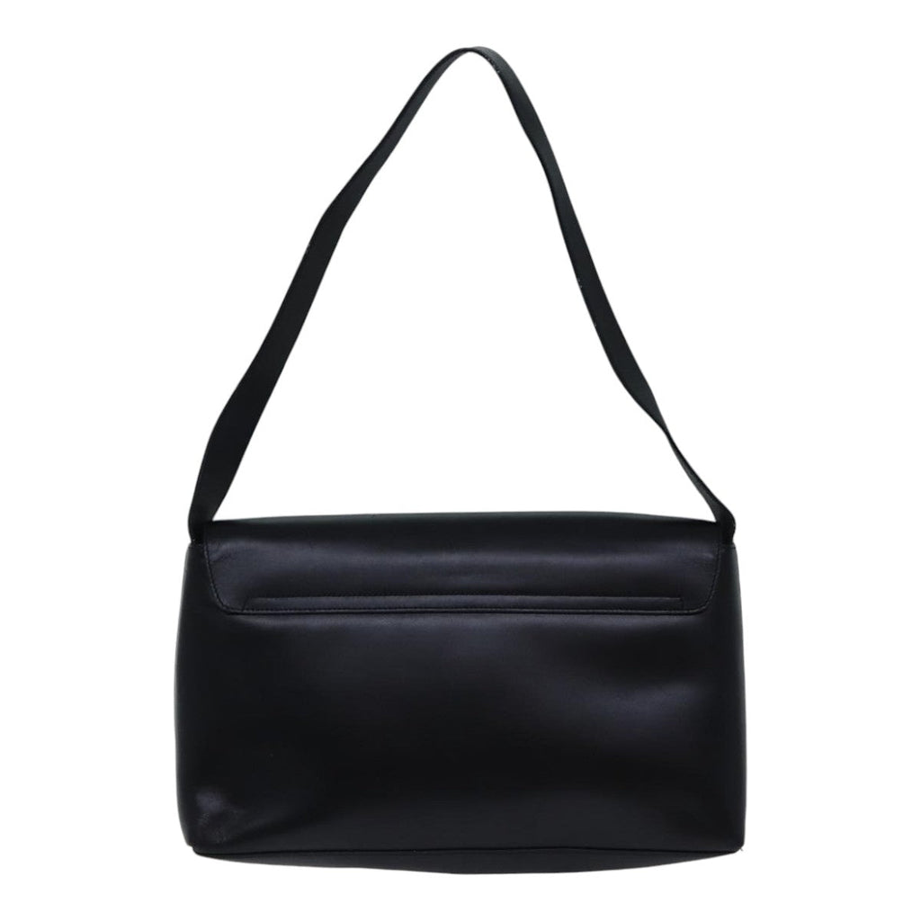 GUCCI Shoulder Bag Leather Black bs17796