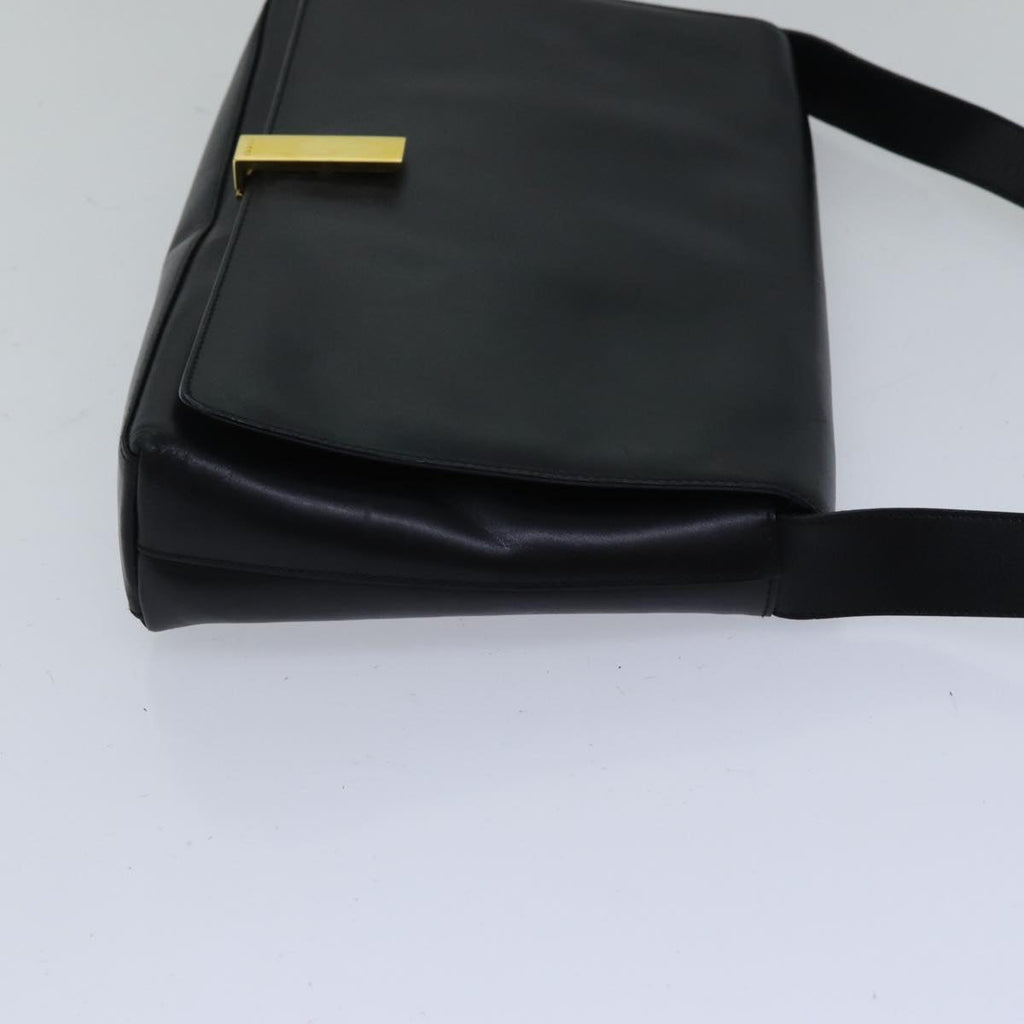 GUCCI Shoulder Bag Leather Black bs17796