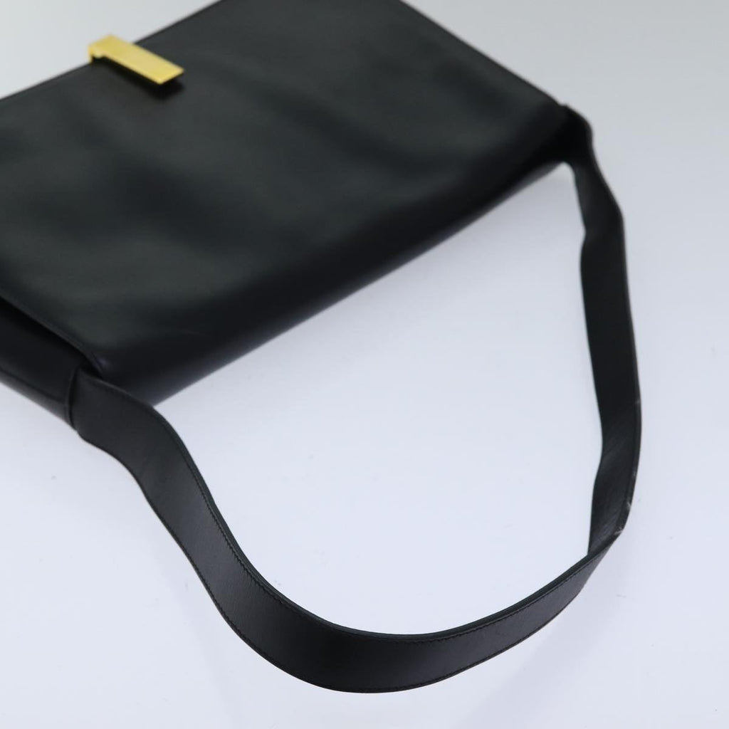 GUCCI Shoulder Bag Leather Black bs17796