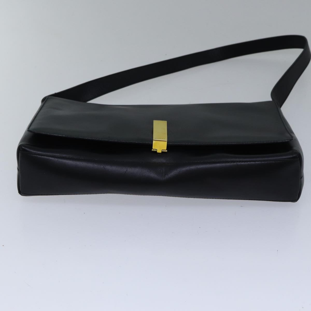 GUCCI Shoulder Bag Leather Black bs17796