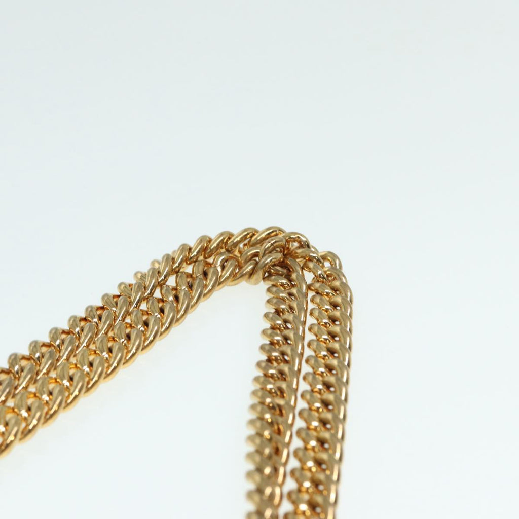 GUCCI GG Supreme Chain Shoulder Bag PVC Beige Gold 409487 bs17798