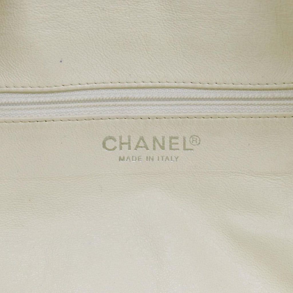 CHANEL Hand Bag Canvas Gray Silver CC bs17832