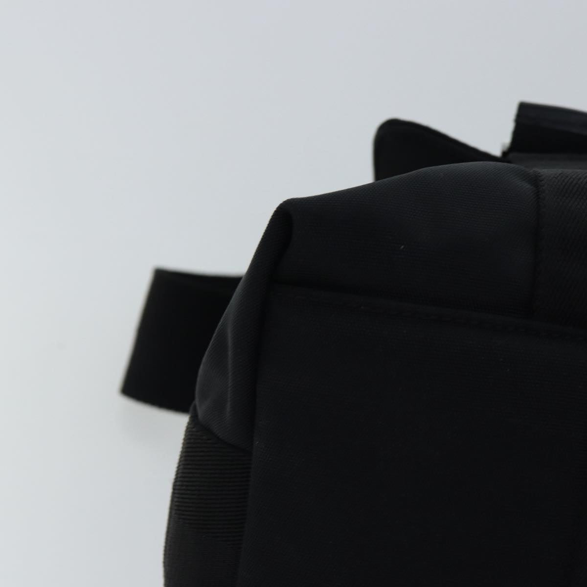 GUCCI Shoulder Bag Nylon Black Silver 122374 bs17862