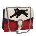 GUCCI Chain Dionysus Panther Shoulder Bag Leather Multicolor 403348 bs17863