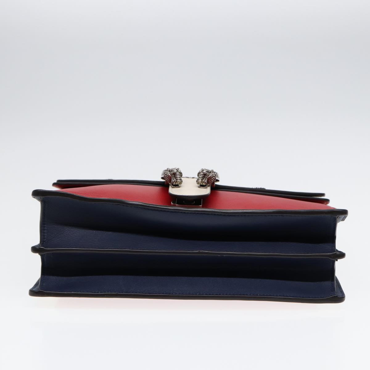 GUCCI Chain Dionysus Panther Shoulder Bag Leather Multicolor 403348 bs17863