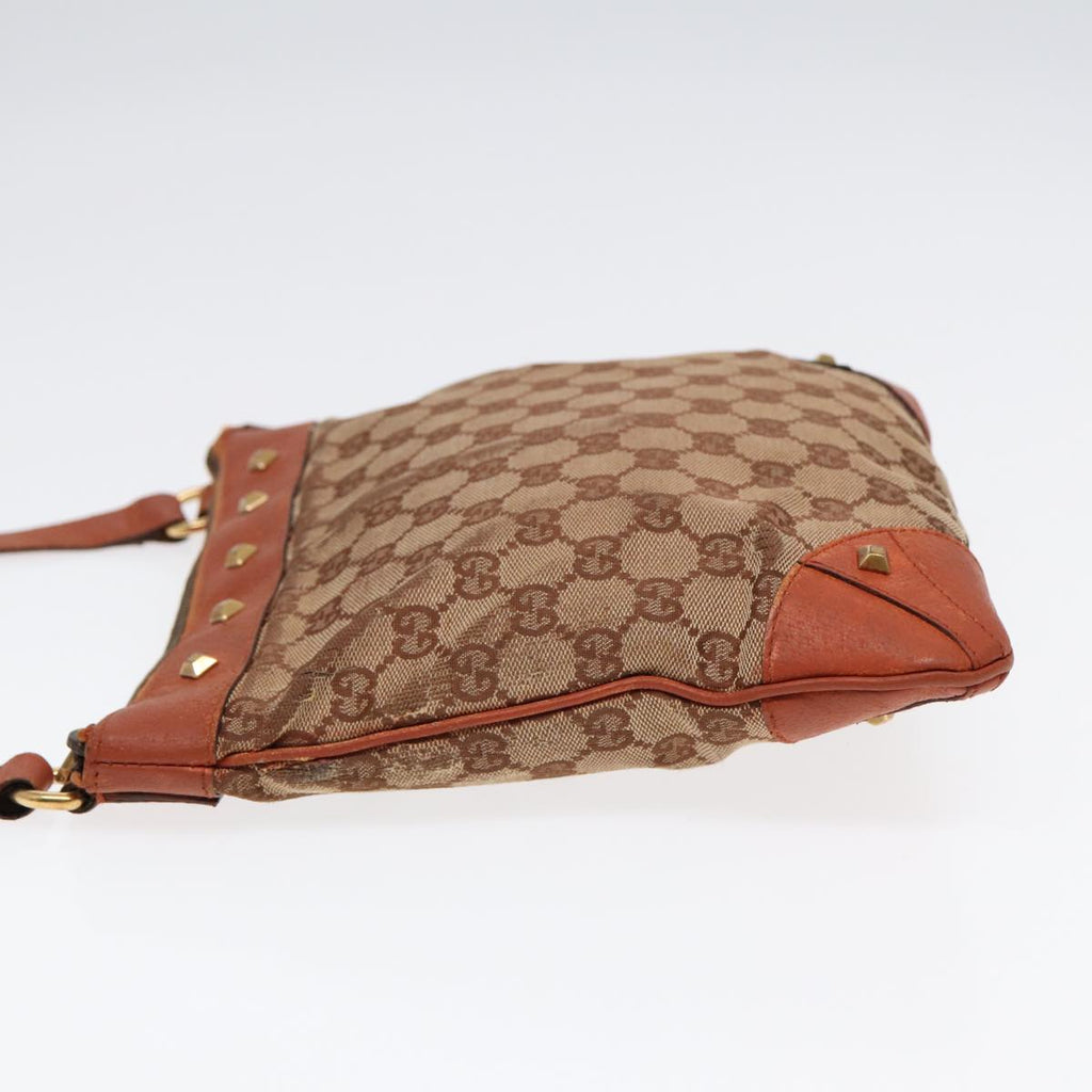 GUCCI GG Canvas Shoulder Bag Beige Gold 120893 bs17865