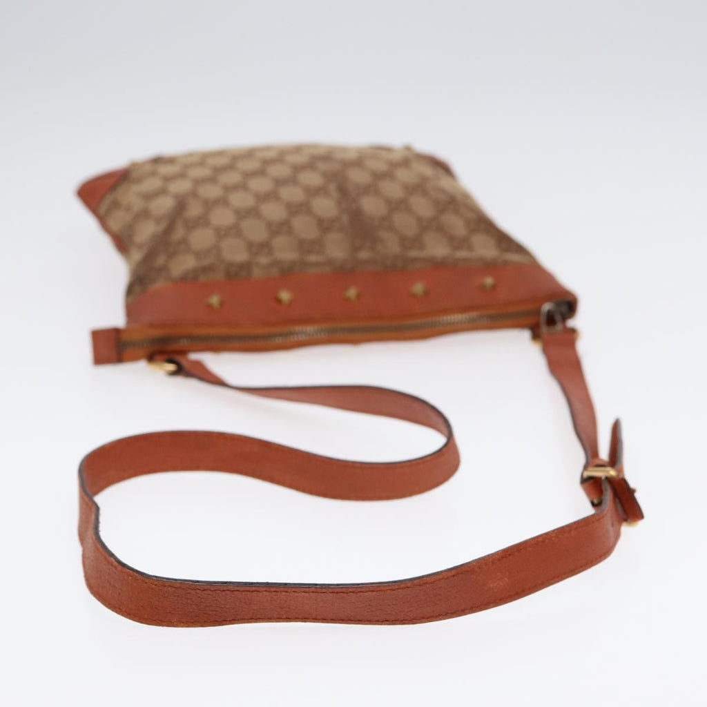 GUCCI GG Canvas Shoulder Bag Beige Gold 120893 bs17865