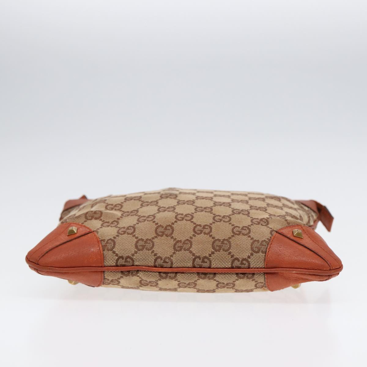 GUCCI GG Canvas Shoulder Bag Beige Gold 120893 bs17865