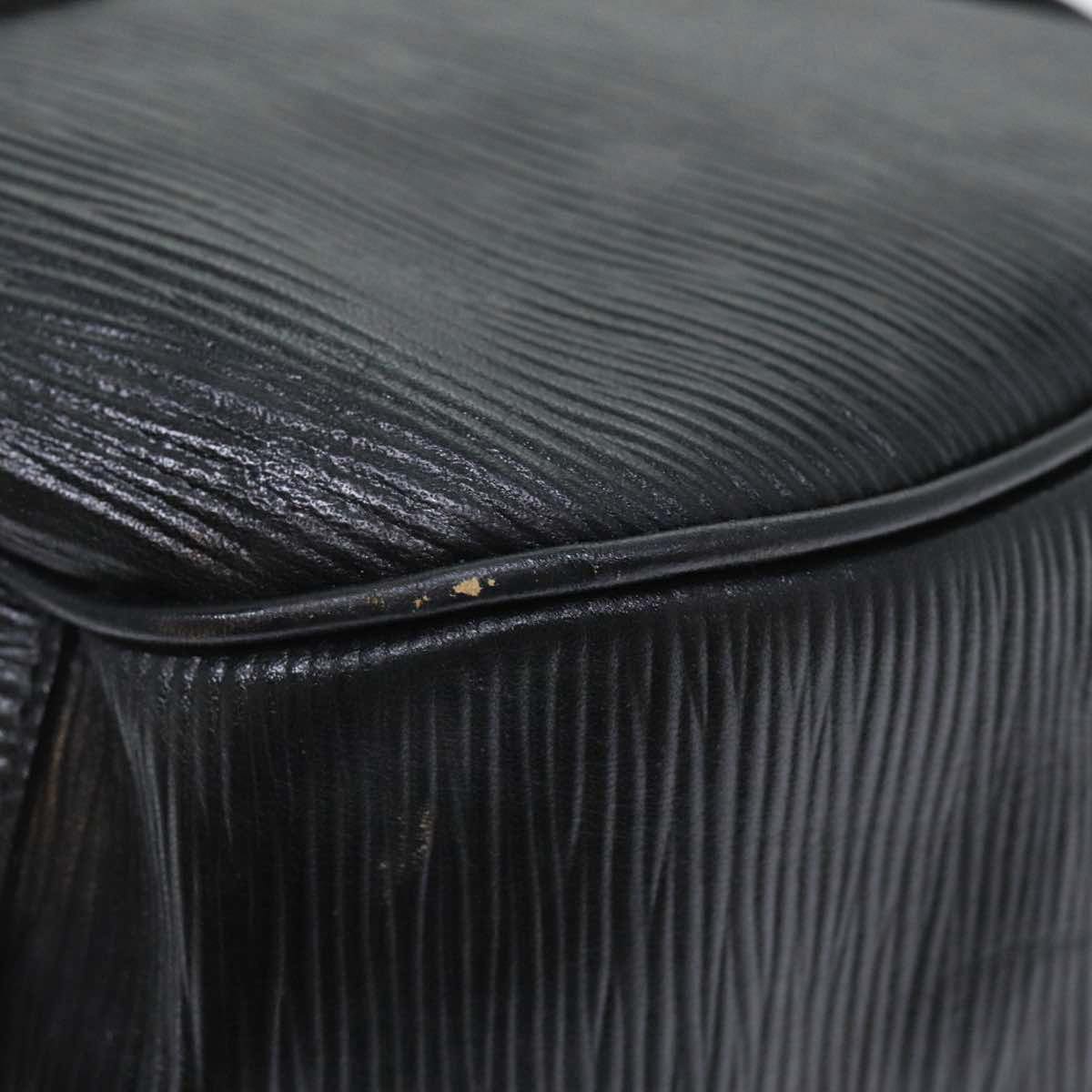 FENDI Hand Bag Leather Black Gold bs17873