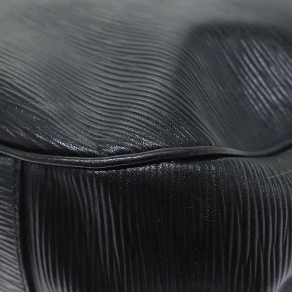 FENDI Hand Bag Leather Black Gold bs17873