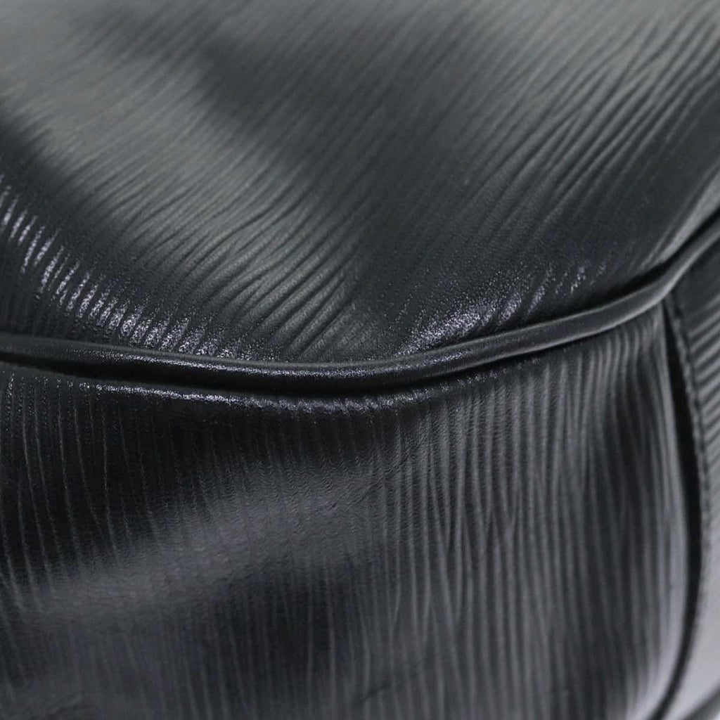 FENDI Hand Bag Leather Black Gold bs17873